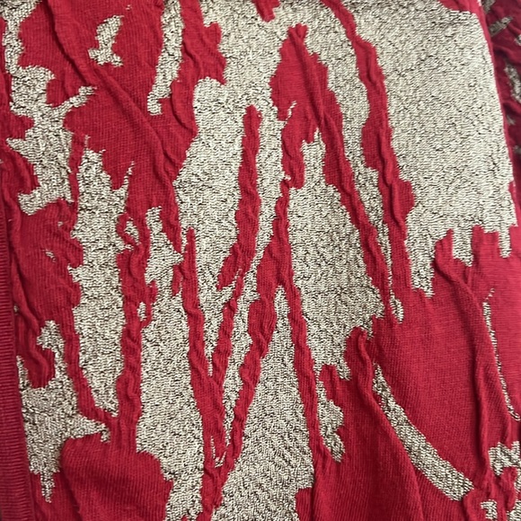 Chico’s Travelers Collection Women’s Sz 0 Cardigan Beige and Red Floral J1 - Picture 4 of 7